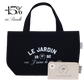 Bundle Tote Bag und Pouch in Schwarz– Golden Hour Club Canvas Set
