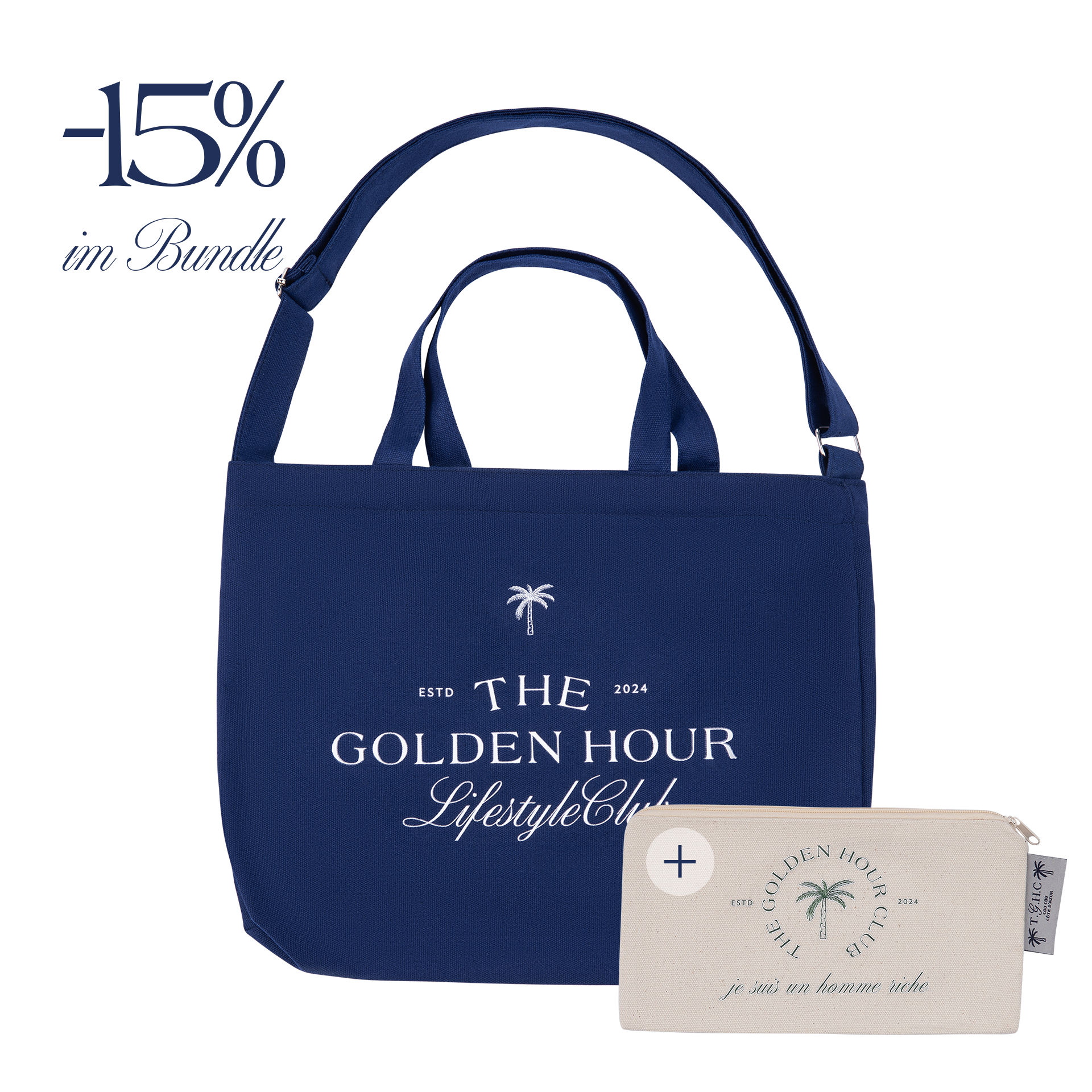 Crossbody + Pouch - Navy
